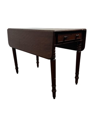 Lot 343 - MAHOGANY PEMBROKE TABLE