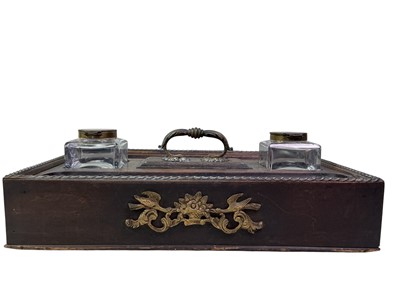 Lot 26 - VICTORIAN MAHOGANY DESK STAND