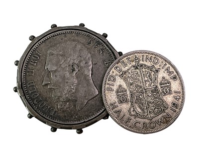 Lot 69 - BELGIAN SILVER FIVE FRANC COIN