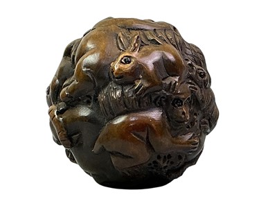 Lot 100 - SEVEN REPRODUCTION NETSUKES