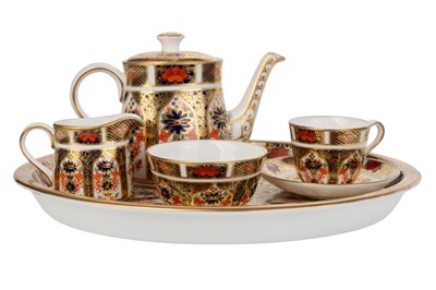 Lot 1323 - ROYAL CROWN DERBY MINIATURE BACHELOR'S TEA SERVICE