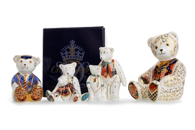 Lot 1321 - FOUR ROYAL CROWN DERBY PAPERWEIGHTS