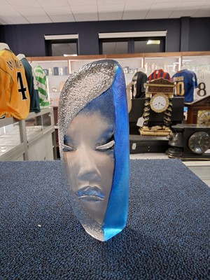 Lot 1315 - TWO CRYSTAL DESK WEIGHTS