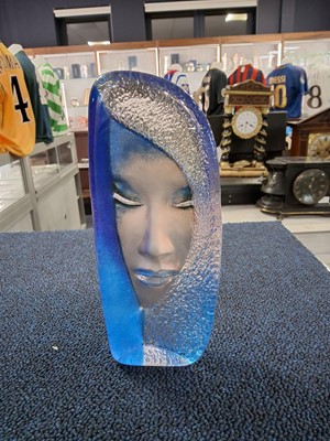 Lot 1315 - TWO CRYSTAL DESK WEIGHTS