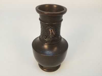 Lot 803 - PAIR OF CHINESE BRONZE VASES