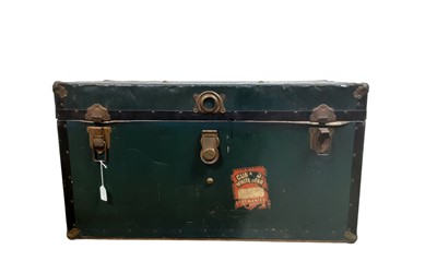 Lot 64 - METAL TRAVEL TRUNK