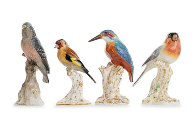 Lot 1375 - THREE ROYAL WORCESTER BIRD FIGURES