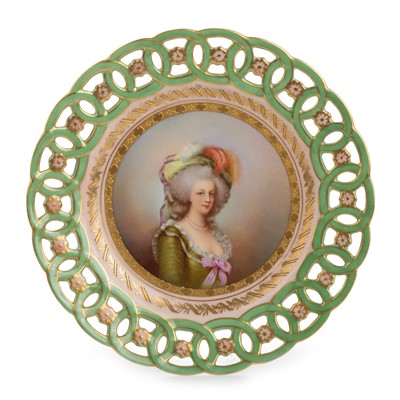 Lot 1409 - FRENCH PORCELAIN PLAQUE