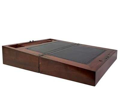 Lot 262 - VICTORIAN MAHOGANY WRITING SLOPE