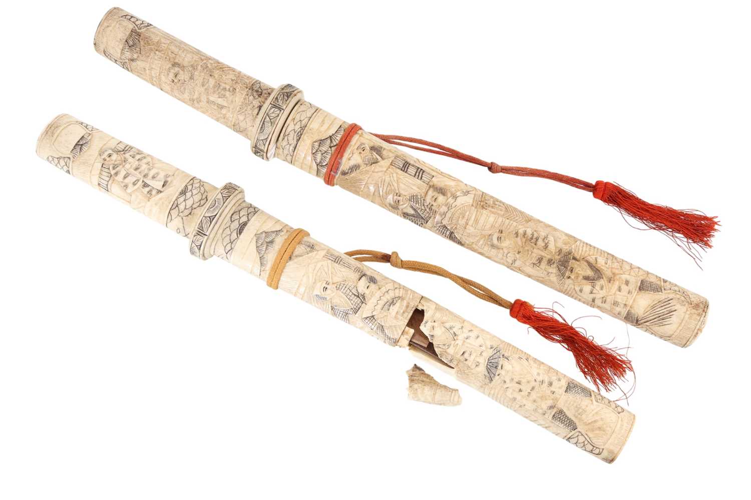 Lot 791 - TWO JAPANESE TANTO DAGGERS