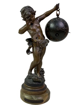 Lot 217 - LA SURPRISE - FIGURAL CLOCK