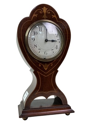 Lot 222 - FRENCH ART NOUVEAU BALLOON MANTLE CLOCK
