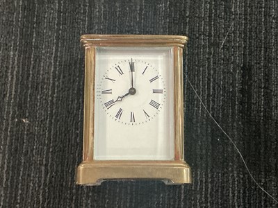 Lot 994 - TWO BRASS CARRIAGE CLOCKS