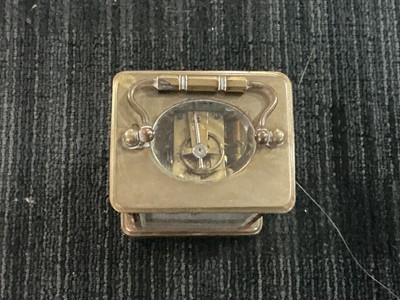 Lot 994 - TWO BRASS CARRIAGE CLOCKS