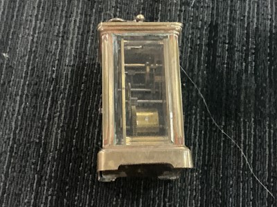 Lot 994 - TWO BRASS CARRIAGE CLOCKS