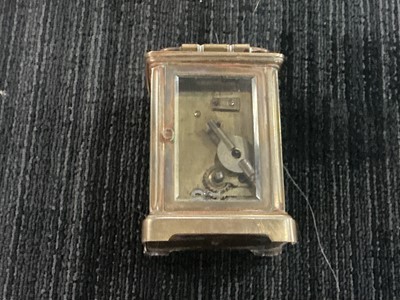 Lot 994 - TWO BRASS CARRIAGE CLOCKS