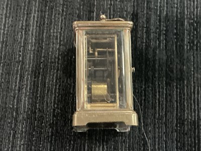 Lot 994 - TWO BRASS CARRIAGE CLOCKS