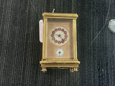Lot 994 - TWO BRASS CARRIAGE CLOCKS