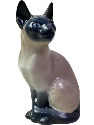 Lot 233 - ROYAL COPENHAGEN MODEL OF A CAT
