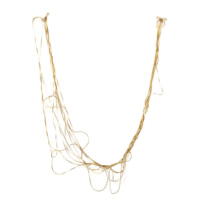 Lot 671 - GOLD MULTI STRAND NECKLACE
