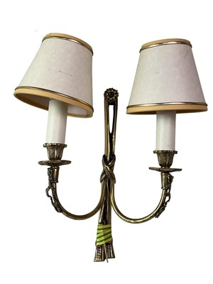 Lot 311 - SET OF FIVE TWIN BRANCH WALL LIGHT FITTINGS