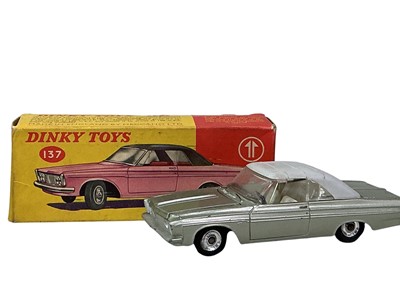 Lot 289 - DINKY TOYS 137 PLYMOUTH FURY CONVERTIBLE
