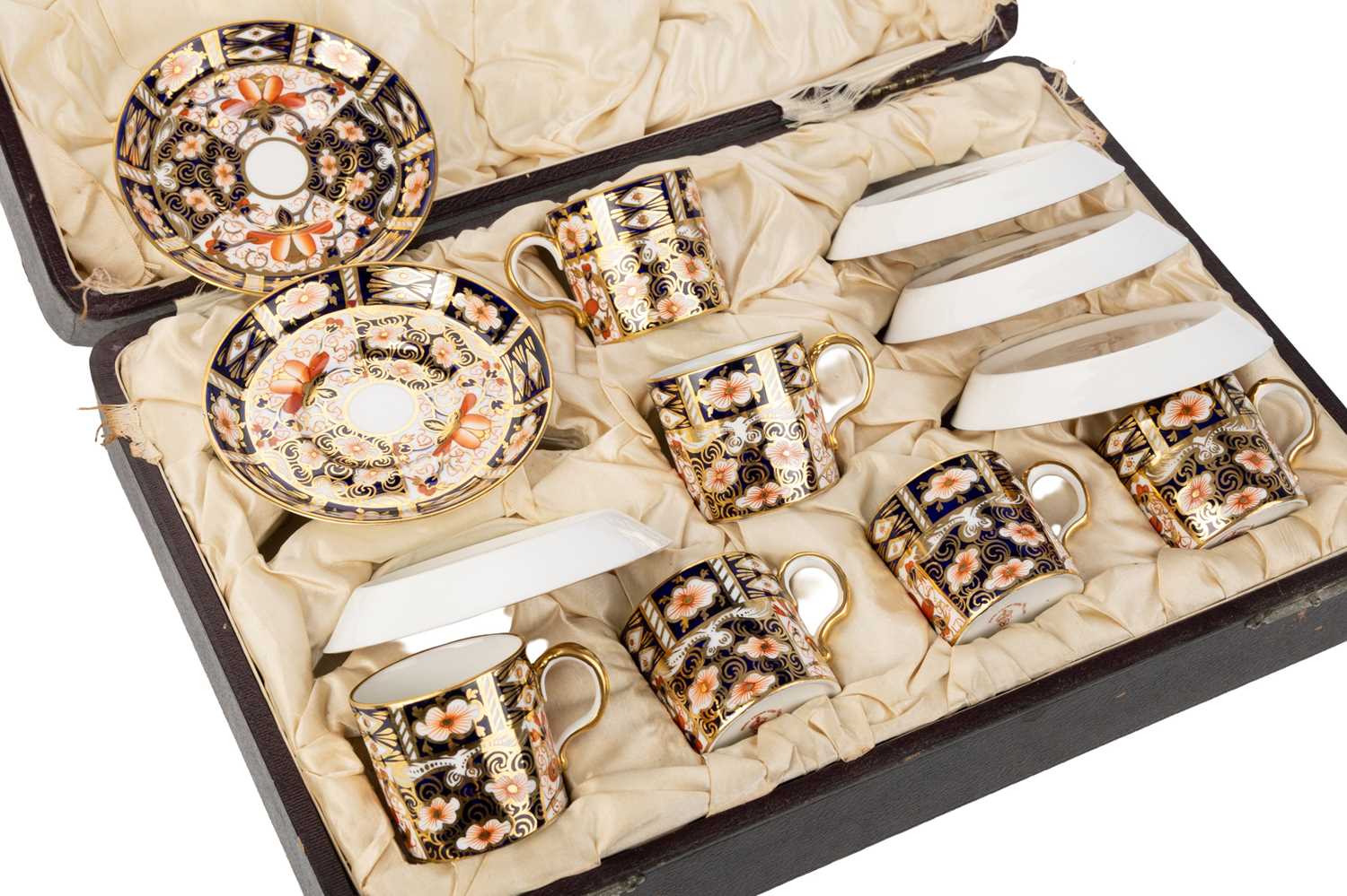 Lot 1340 - ROYAL CROWN DERBY COFFEE SERVICE