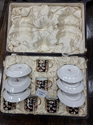 Lot 1340 - ROYAL CROWN DERBY COFFEE SERVICE