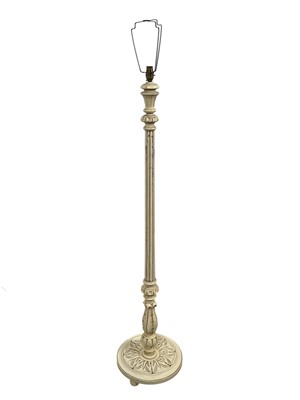 Lot 370 - PAINTED WOOD STANDARD LAMP