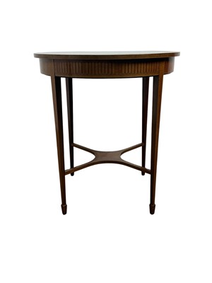 Lot 372 - EDWARDIAN INLAID MAHOGANY OCCASIONAL TABLE