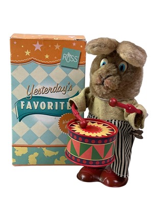 Lot 368 - CHINESE CLOCKWORK TRACTOR AND A CLOCKWORK RABBIT