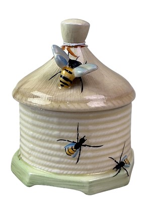 Lot 246 - CROWN DEVON HONEY POT