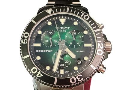 Lot 460 - GENT'S TISSOT SEASTAR QUARTZ CHRONOGRAPH WRIST WATCH