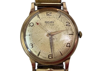 Lot 1 - GENT'S ROTARY GOLD WRIST WATCH