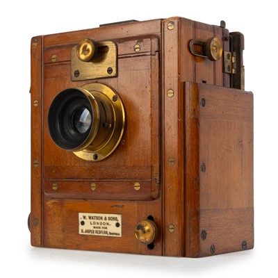 Lot 998 - QUARTER PLATE CAMERA BY W. WATSON & SONS