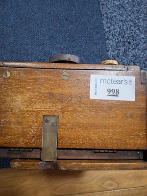 Lot 998 - QUARTER PLATE CAMERA BY W. WATSON & SONS