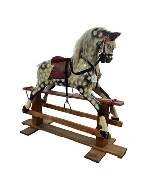 Lot 552 - VICTORIAN STYLE ROCKING HORSE
