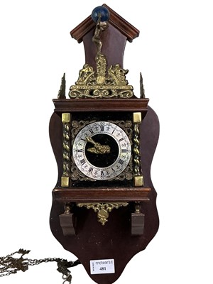 Lot 481 - DUTCH ZAANDAM WALL CLOCK