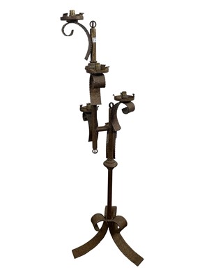 Lot 546 - BRASS FLOOR LAMP