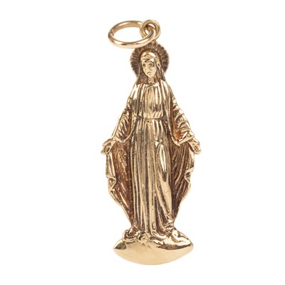 Lot 716 - GOLD RELIGIOUS PENDANT