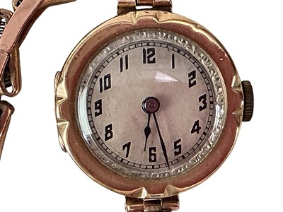 Lot 2 - LADY'S GOLD BRACELET WATCH