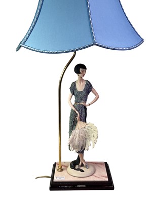 Lot 572 - ART DECO STYLE FLORENCE FIGURAL LAMP