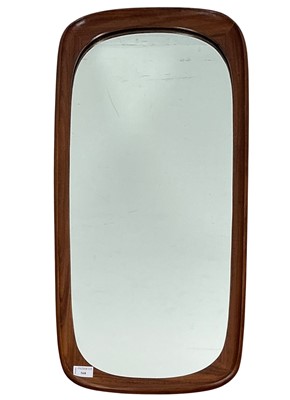 Lot 568 - MID CENTURY TEAK WALL MIRROR