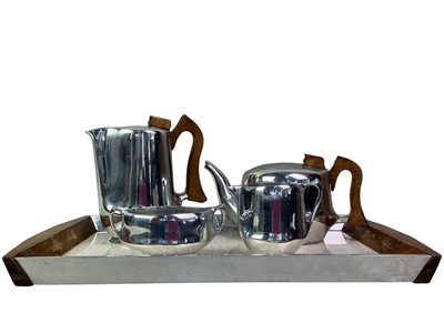 Lot 581 - PIQUOT WARE TEA AND COFFEE SERVICE