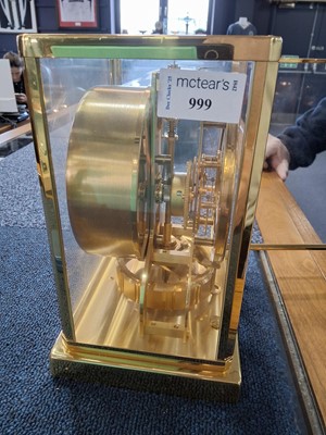 Lot 999 - JAEGER LeCOULTRE, ATMOS MANTEL CLOCK