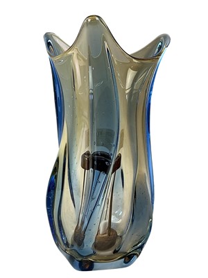 Lot 608 - THREE CZECH GLASS VASES