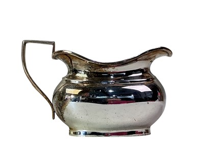 Lot 620 - SILVER PLATED THREE PIECE TEA SERVICE