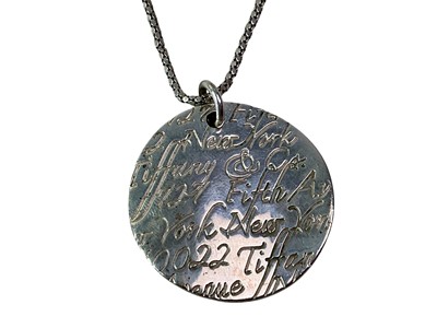 Lot 636 - TIFFANY & CO,, SILVER PENDANT