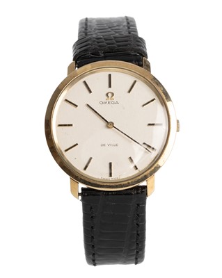 Lot 908 - OMEGA DE VILLE GOLD WRISTWATCH