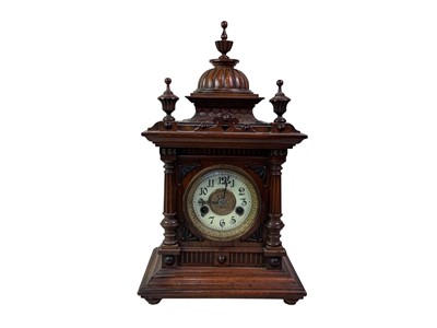 Lot 671 - VICTORIAN MAHOGANY CLOCK